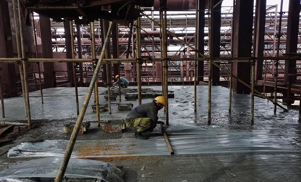 铜冠冶化电收尘区域加固工程提前交付安装